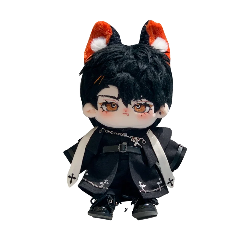 ชุดตุ๊กตาผ้าฝ้ายขนาด 20 ซม. สไตล์แฟชั่นดาร์ก สำหรับตุ๊กตา BJD/แอคชั่นฟิกเกอร์ ชุดโกธิคสุดหรู (ไม่รวมตุ๊กตา)