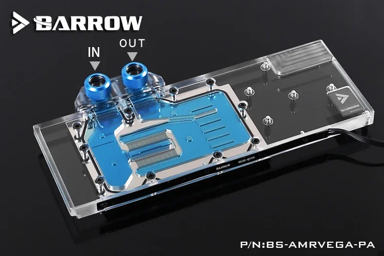 BARROW blocco scheda grafica Full Cover uso per AMD Radeon RX VEGA 64/versione pubblica VEGA 56 Frontier GPU radiatore blocco rame