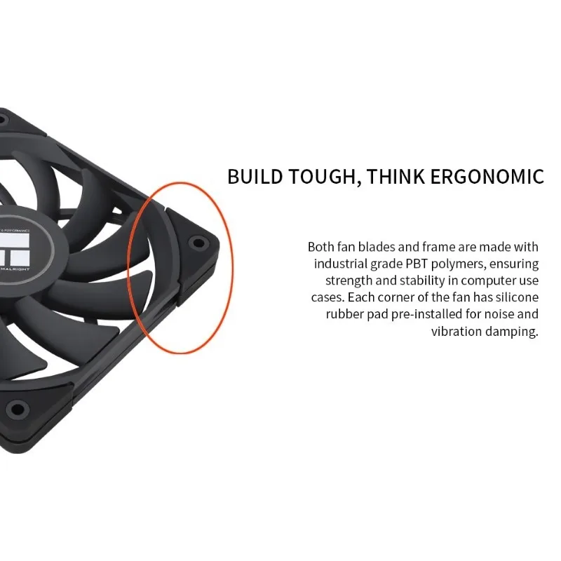 Thermalright TL-C12015B 1/3/5 PCS 120mm Ventilador CPU Fino 1800RPM Velocidade Controle PWM para Caso e Cooler de Líquido Desempenho Caso Ventilador