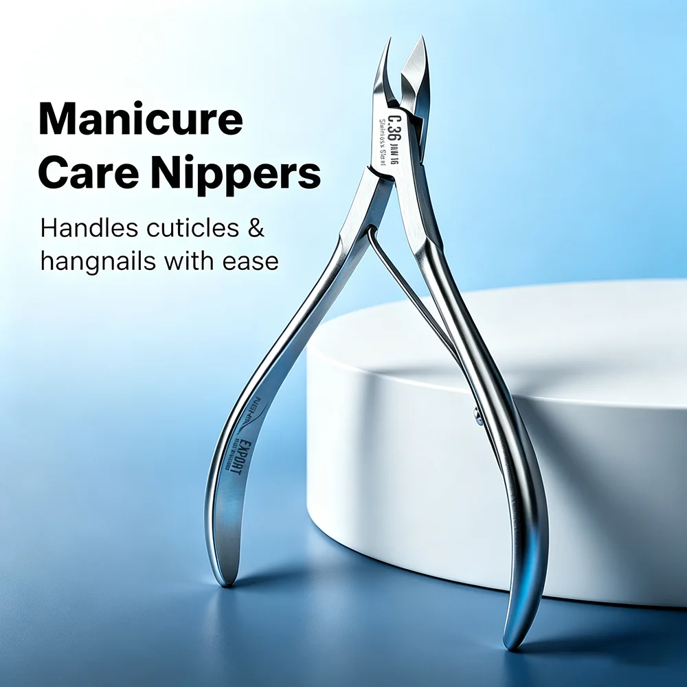 Cuticle Nipper Personal Care Tools Nail Exfoliator, Salon Quality 7mm Full Jaw Dead Skin Remover Manicure Tool