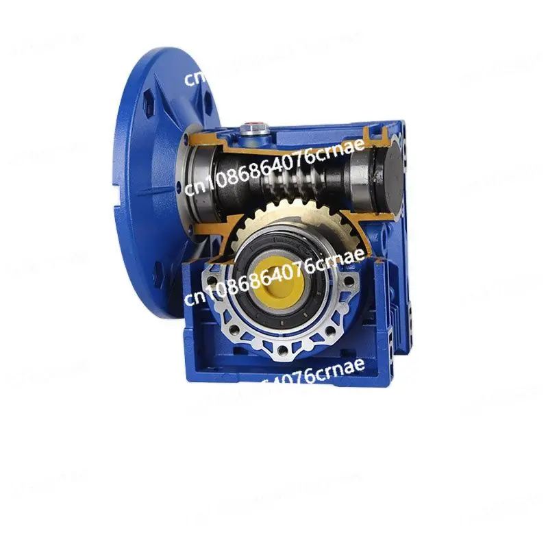 Worm Gear Reducer NMRV063 25mm Output 3 Phase 380v Single/2 Phase 220v 4 Pole 2400RPM 750w Asynchronous Motor