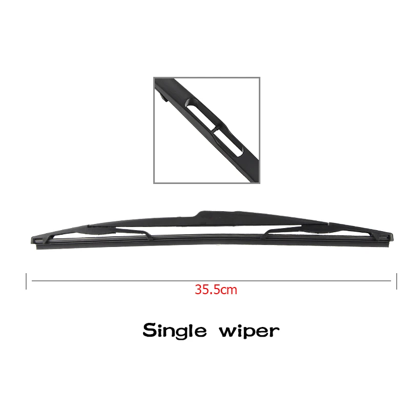 BEMOST Auto Car Rear Windscreen Windshield Wiper Arm Blades Soft Natural Rubber For Peugeot 807 355MM Year From 2002 To 2018