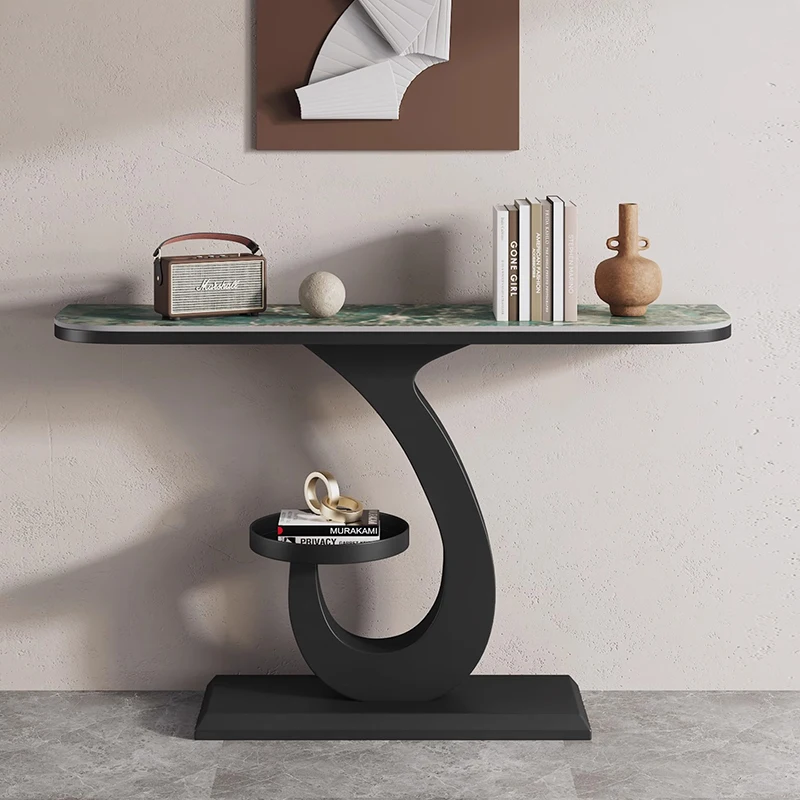 طاولات كونسول فاخرة بتصميم درج حديث ومداخل زخرفية لتخزين الطاولة وأثاث غرفة المعيشة