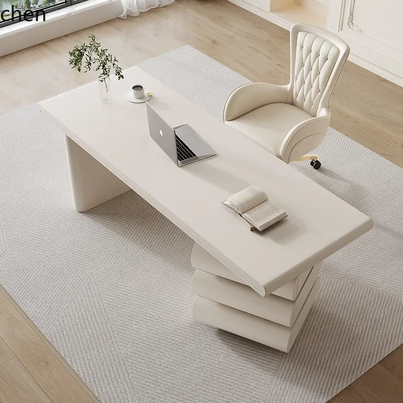 W5.19 Solid Wood Desk Home Study Computer Office Desk Modern Beauty Salon Consultation Desk