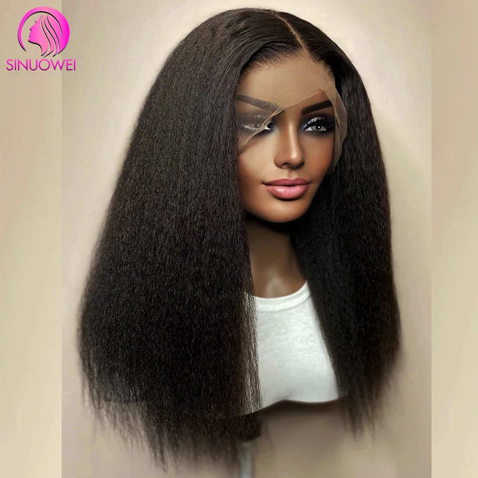 kinky-straight-lace-frontal-wig-4x1-13x1-13x4-ear-to-ear-transparent-lace-front-human-hair-wigs-for-women-yaki-straight-lace-wig