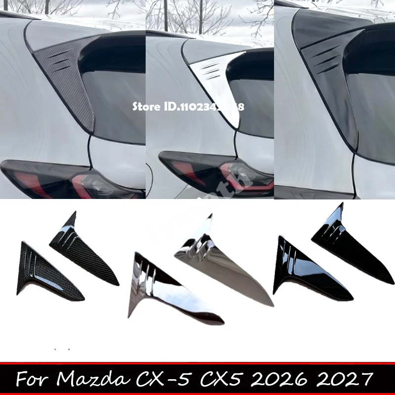Image of Für Mazda CX-5 CX5 2026 2027 ABS Heckscheiben-Dreiecksäulenverkleidung Auto-Heckseitenfenster Seitenleiste Außendekorationsstreifen