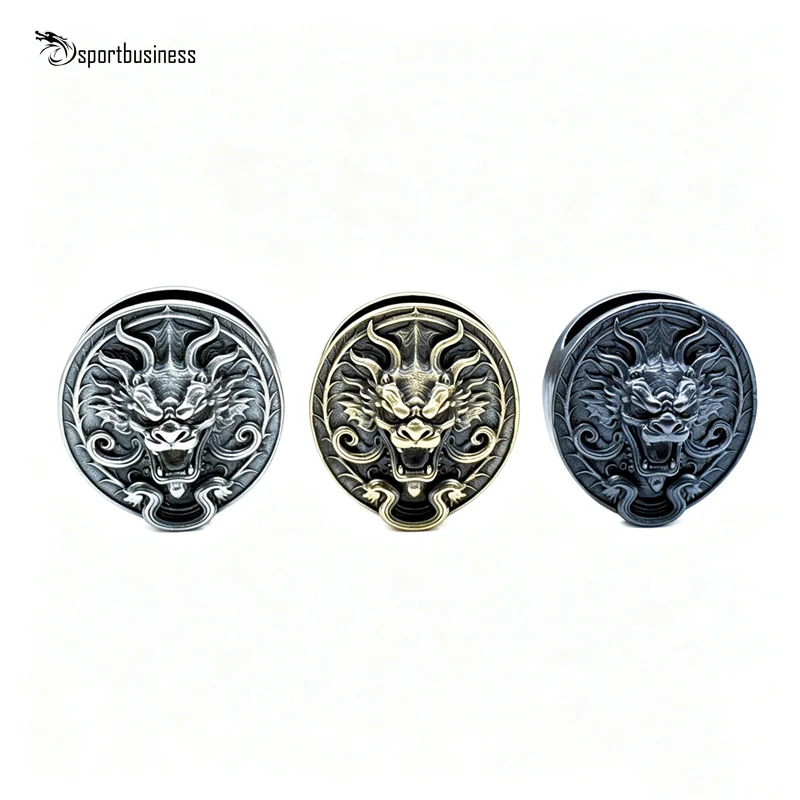 Dragon Head Brass Knife Beads DIY EDC Paracord Woven Lanyard Pendants Outdoor Umbrella Rope Bracelets Hangings Jewelry Accessory