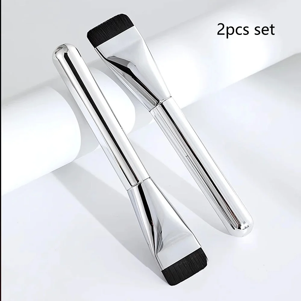 แปรงรองพื้นแบบบาง ขนแปรงนุ่ม แปรงคอนทัวร์หน้าบาง แปรงผสมครีมบีบี แปรงรองพื้น แปรงแต่งหน้า แปรงมาส์ก