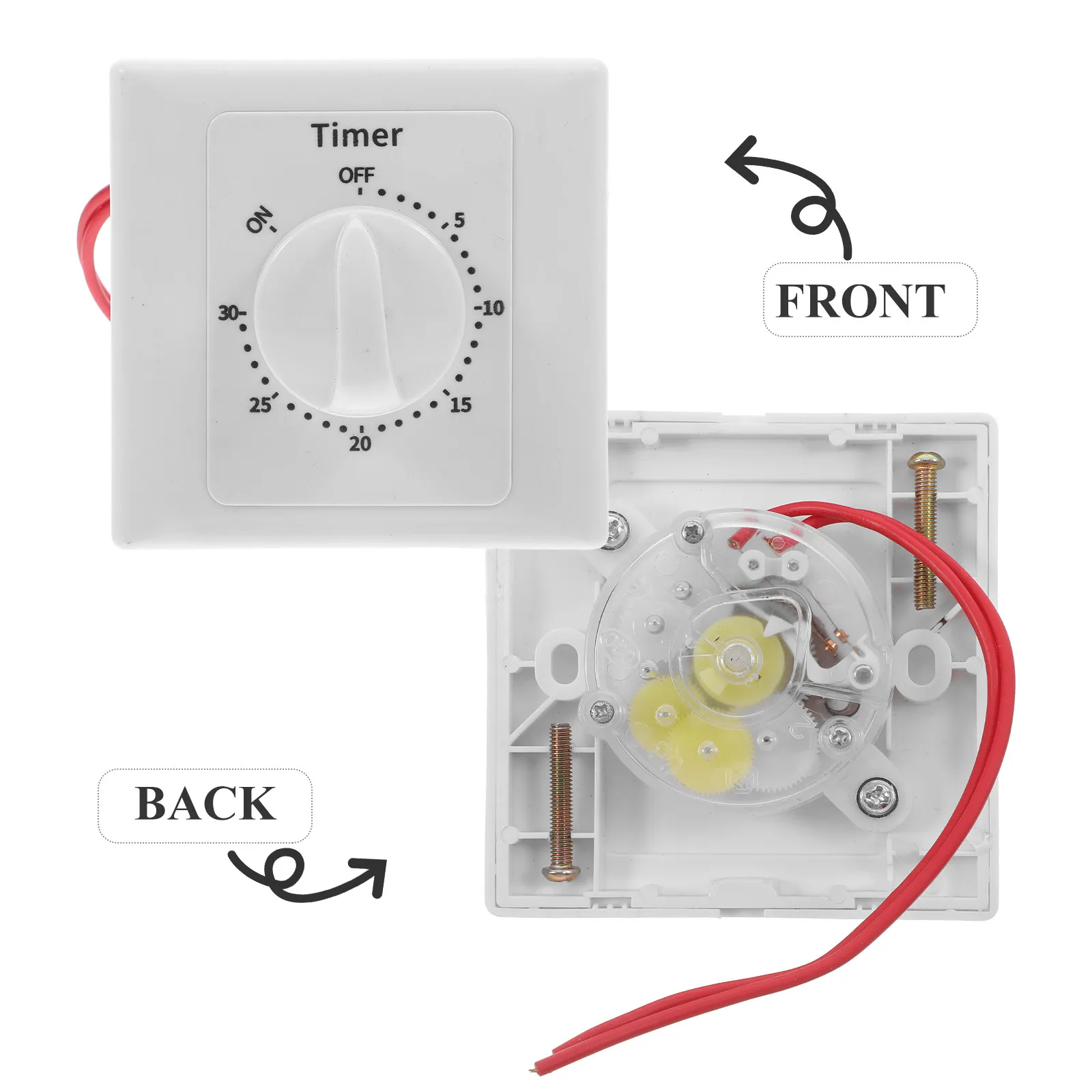 Countdown Timer Switch for Electrical Outlets Programmable Digital Smart Timer Relay Module Automatic Power-Off Control for Fans