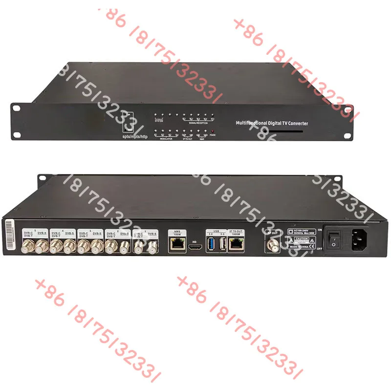 

CATV Tuner to Ip DVB-S to R F DVB-T Satellite Receiver Decoder ISDBT DVB-C Modulator