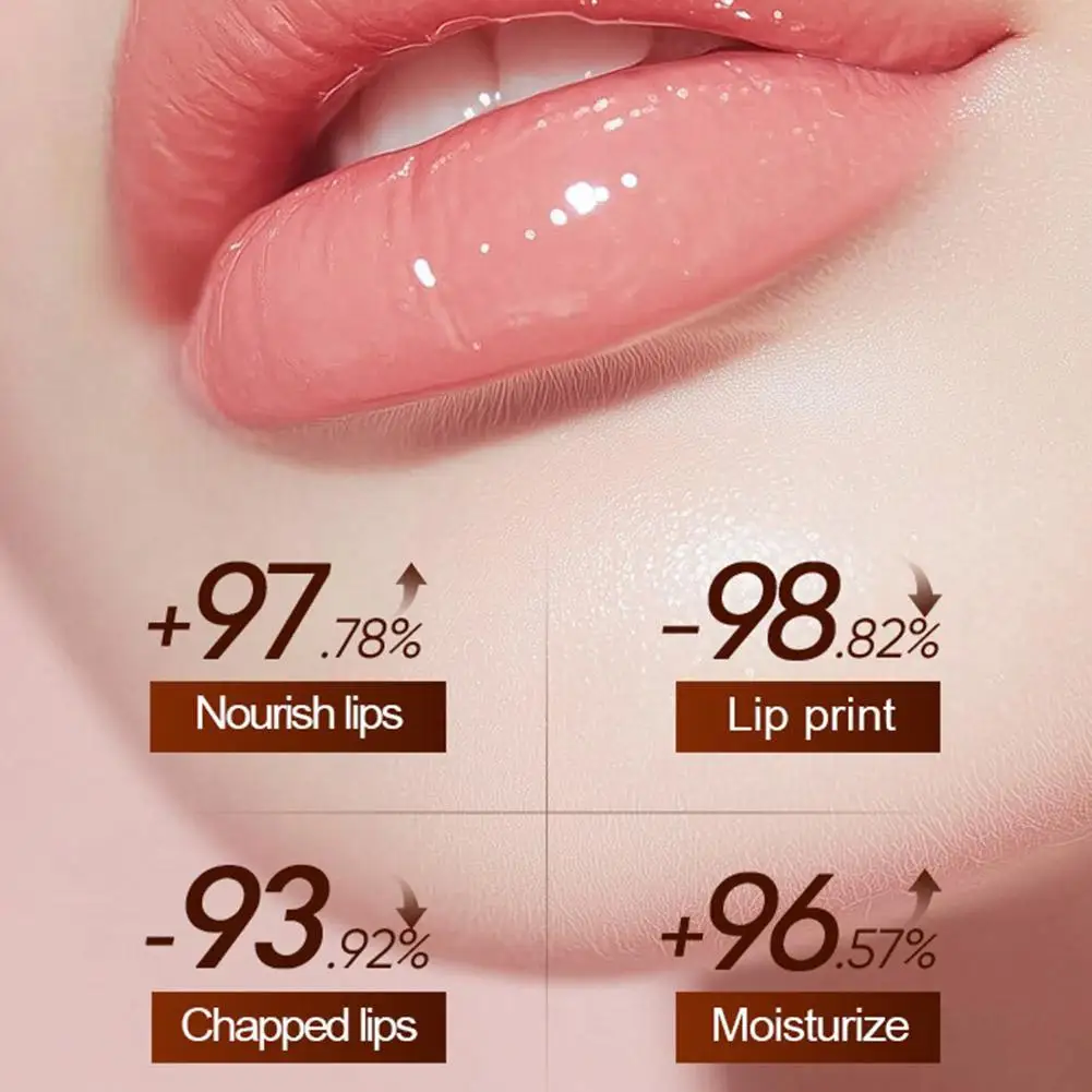 Bálsamo labial Iced Americano com cafeína, cuidados labiais refrescantes e rechonchadores para lábios secos, antirrugas e reparos, hidratante labial