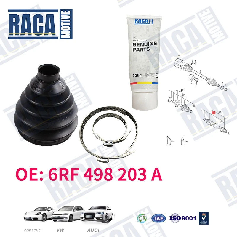 

For VW POLO V V-Saloon VIVO Hatchback Front half axle outer dust cover 6RF498203A 6RF 498 203 A