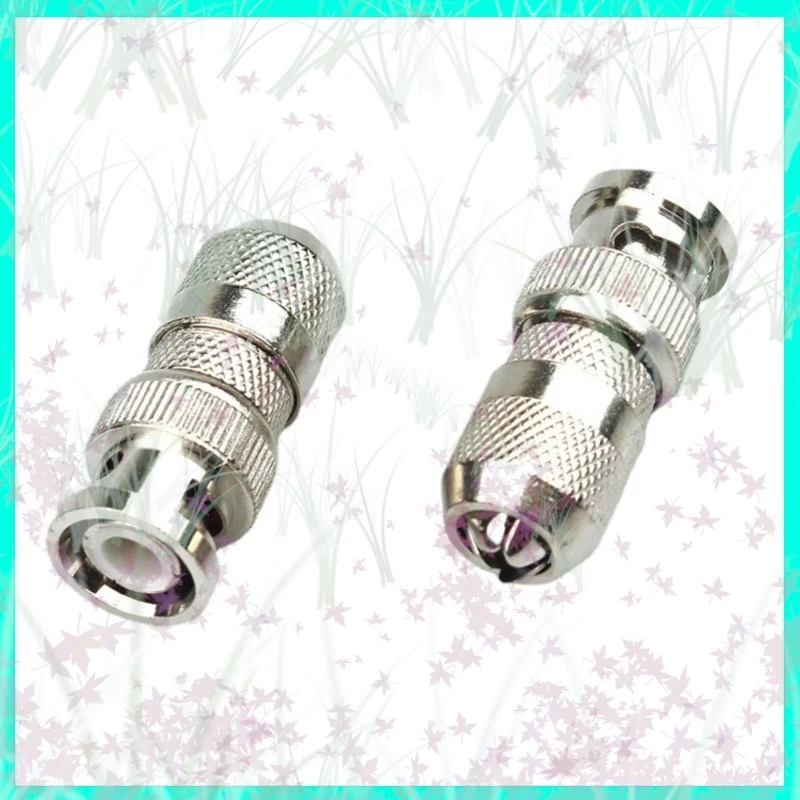2/5/10pcs BNC Connector Male Coax Cabling Connector Adapter for CCTV Camera Video Cable Security Surveillance System E3