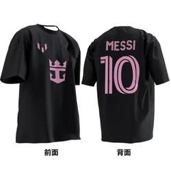 Popular Football Argentina Miami International No.10 Messi Jersey for Men and Children Comfortable and Breathable T-shirt