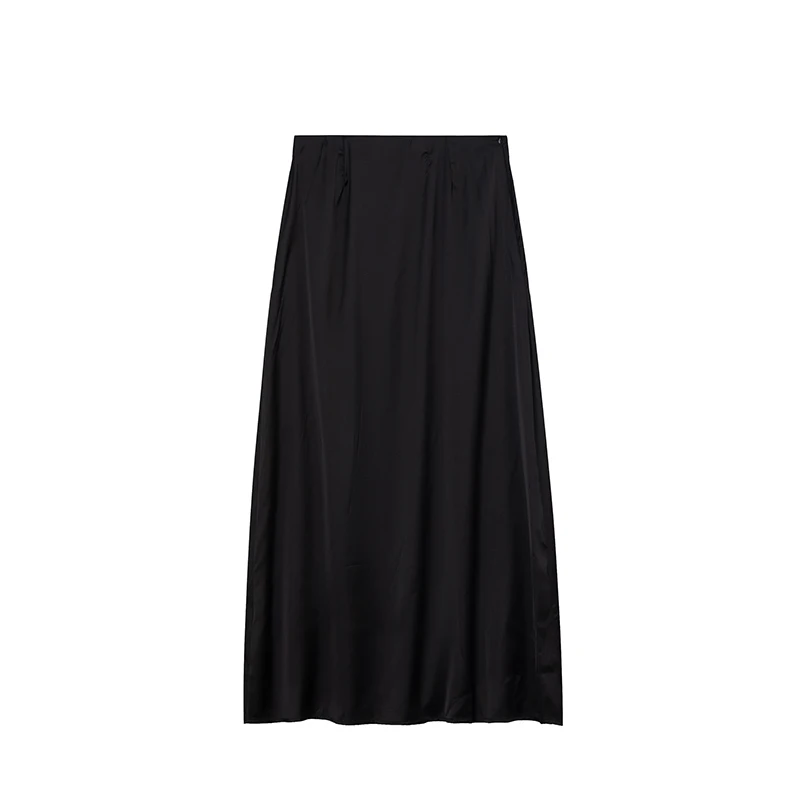 Damen-Rock aus simuliertem Seidensatin im lässigen europäisch-amerikanischen Stil, Wickelrock für den grenzüberschreitenden Modehandel – Detail 17