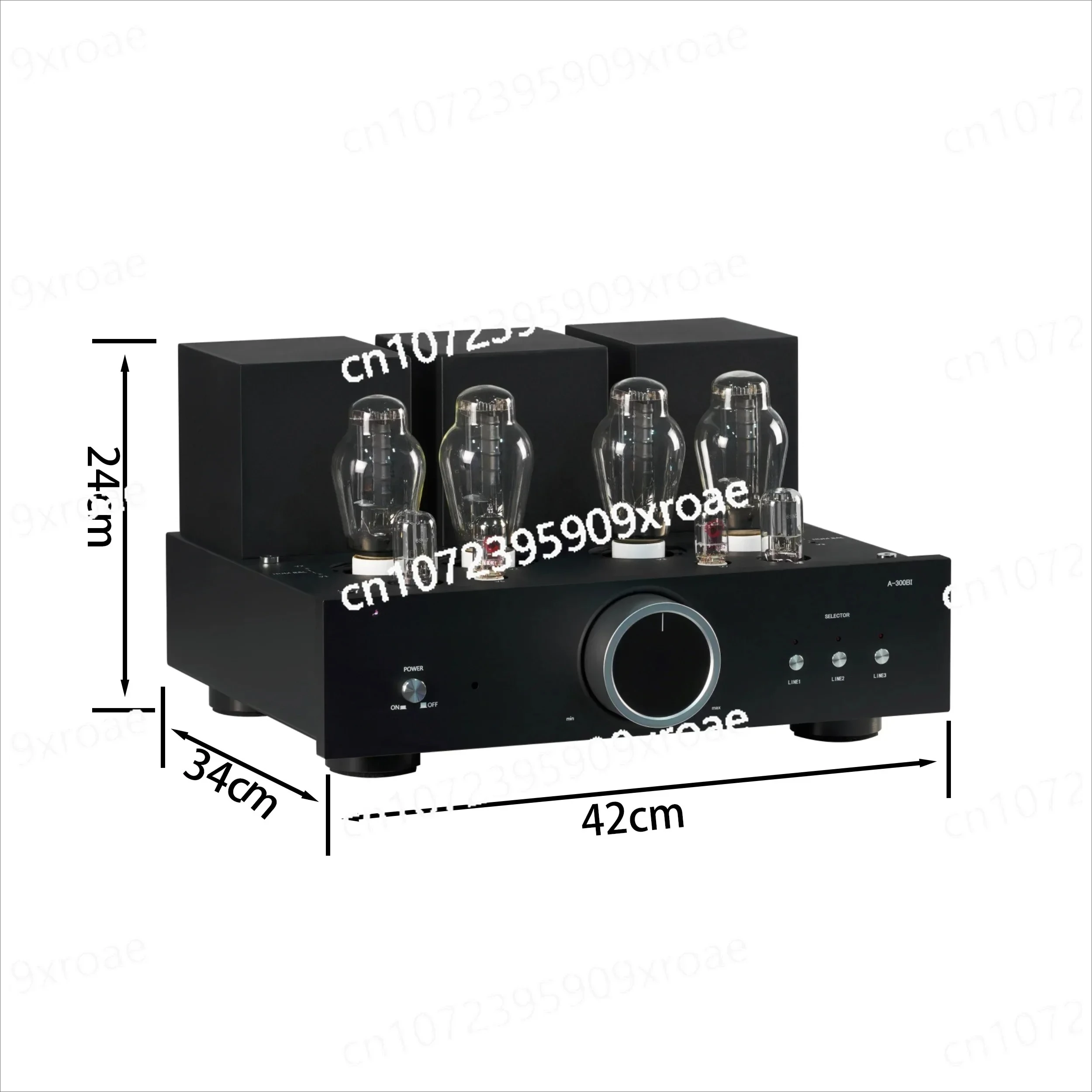 Picture 6: For 4PCS Integrated Tube Vacuum Amp Class A 18W*2 with Remote & Ca-yin Line Magnetic Tube Amplifier