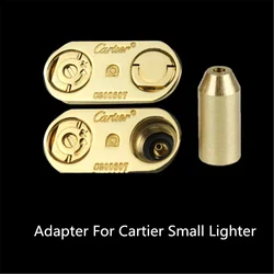 Brass Copper Nozzle Gas Filling Inflatable Head For Cartier Small Lighter Reusable Refill Butane Gas Adapter Lighter Accessories