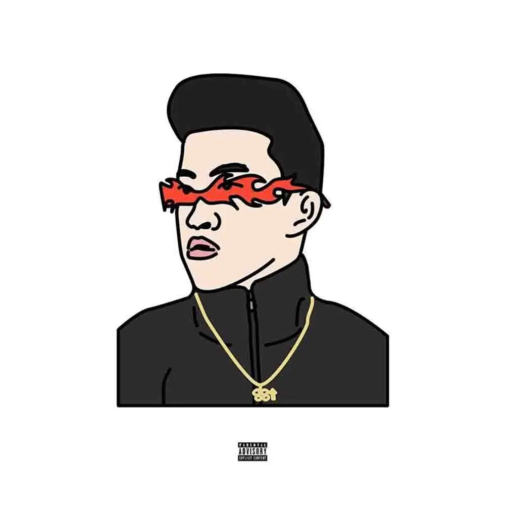 قلادة Rich Brian 88 Rising قلادة هيب هوب هدية مجوهرات مع سلسلة حبل من الفولاذ المقاوم للصدأ