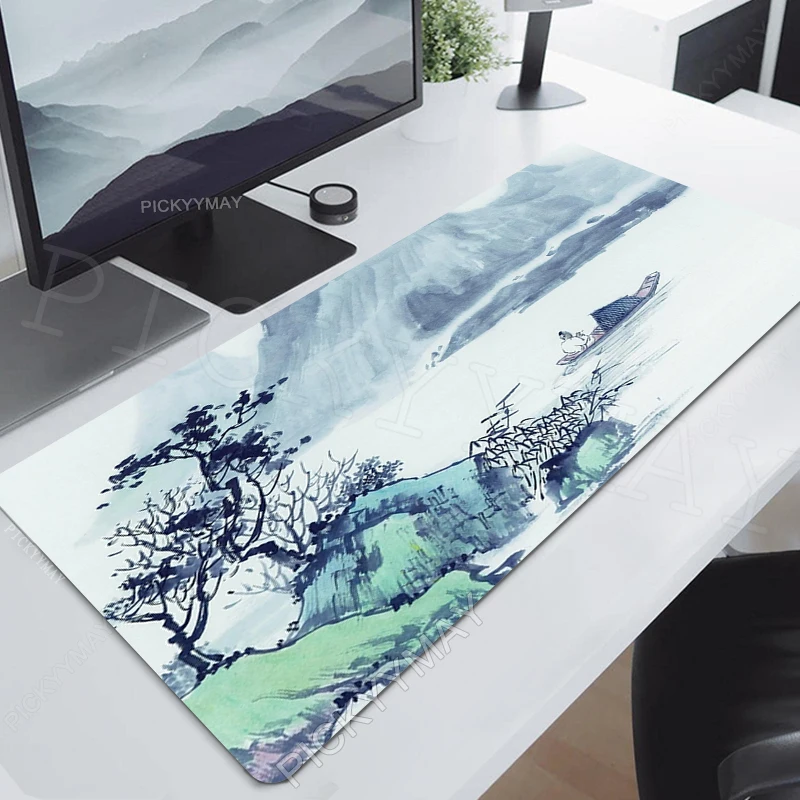 Oriental Mousepad Chinese Style Computer Keyboard Pad Home Deskpad XXL Laptop Desk Mats Anti-slip Office Table Mat Big Mouse Pad