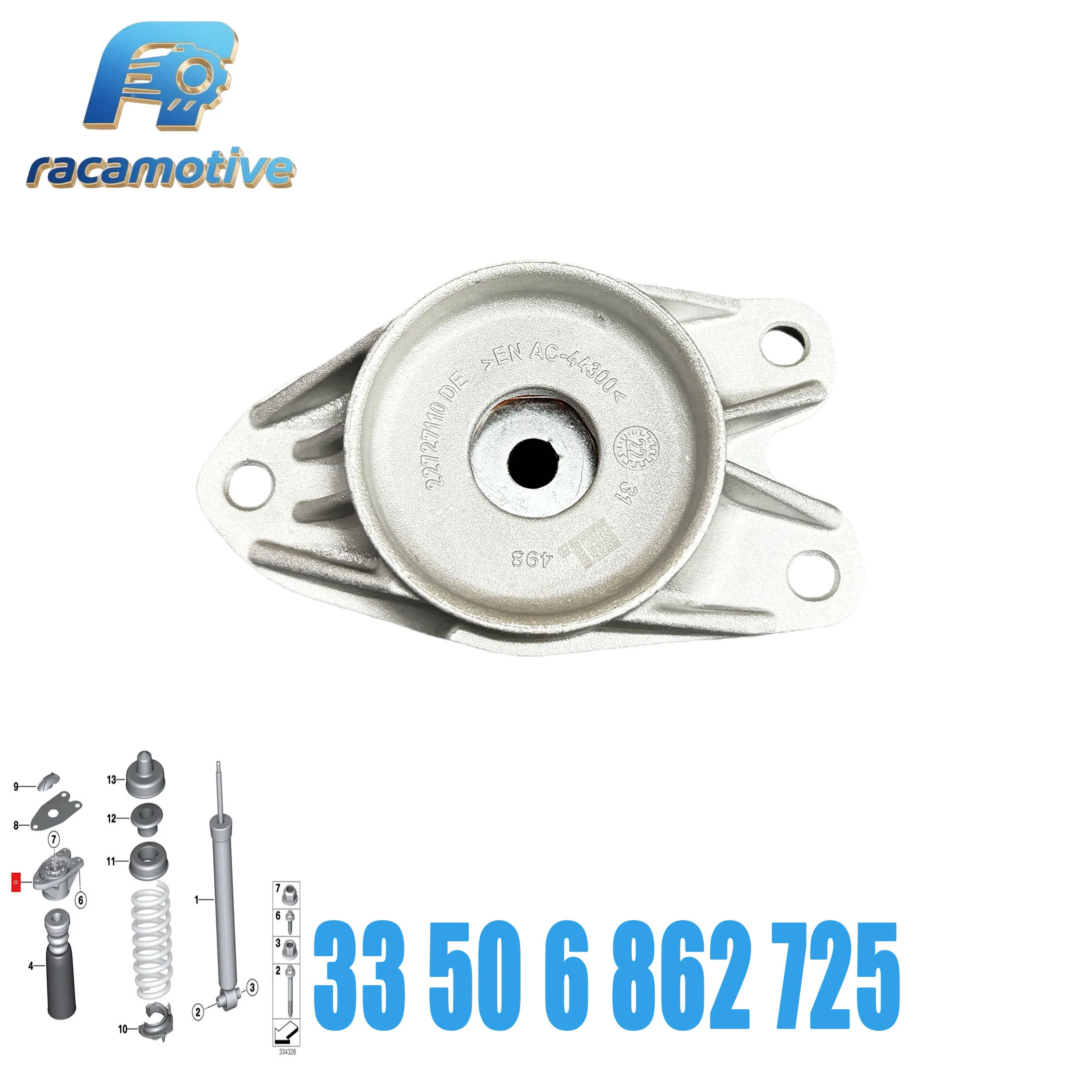 33506862725 33506864452 6862725 6864452 for BMW F20 F30 F35 F80 F21 F32 F82 F33 rear left shock absorber installation.