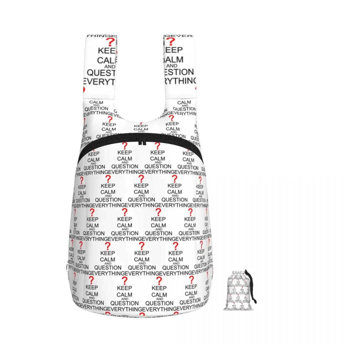 

Keep Calm And Question Everything Backpack Student Storage BookBag Kids School Bag Computer Shoulder Bags for Boys Girls