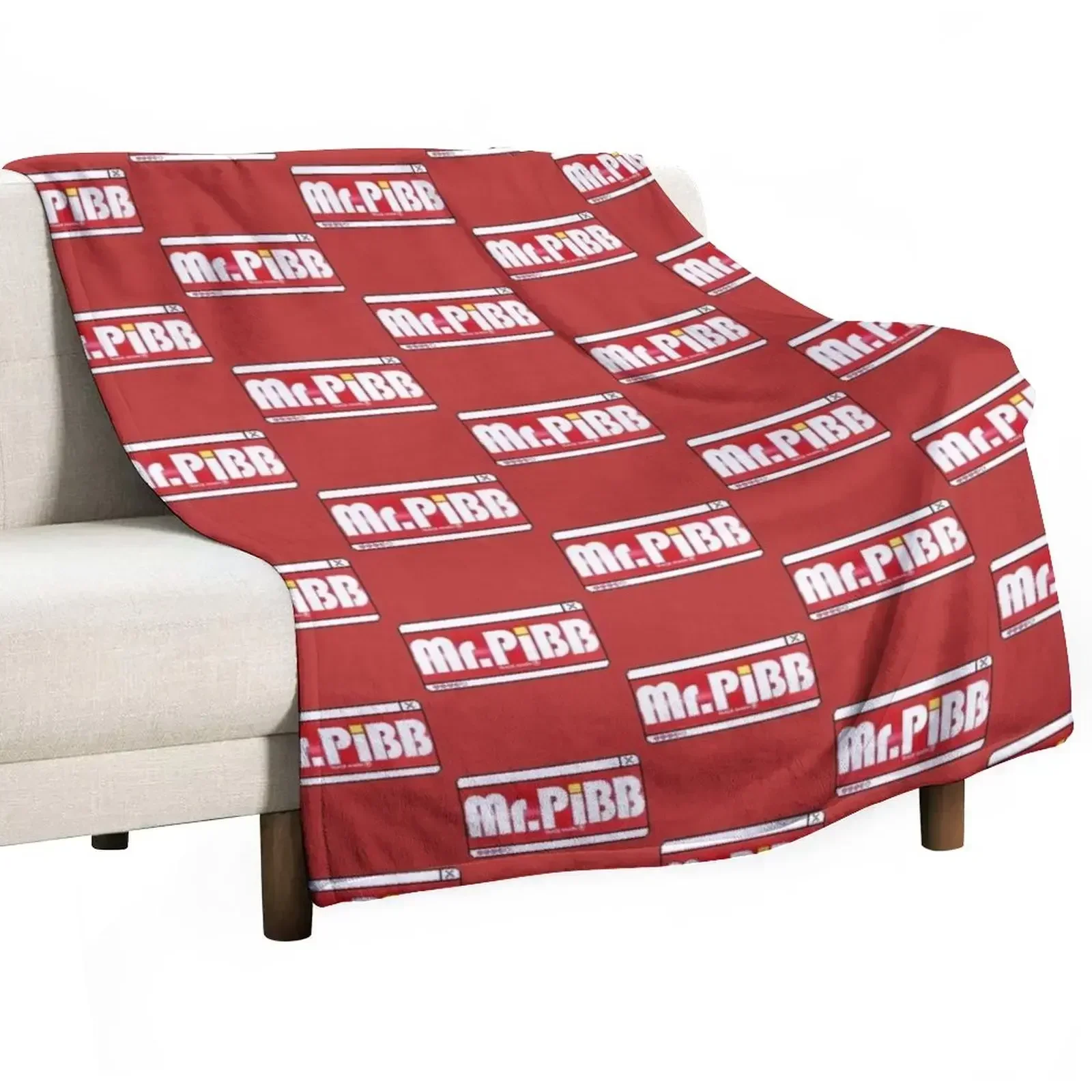 

Mr. Pibb Throw Blanket Cozy Microfiber Throw Blanket for Home Bedroom