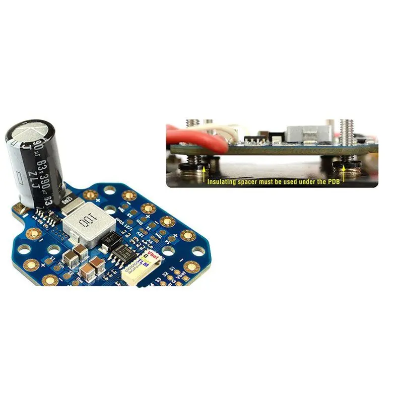 B48A 2X PDB-HEX 12S 5A 5V/9V/12V BEC لوحة توزيع الطاقة PDB 30.5X30.5Mm 20X20mm #5