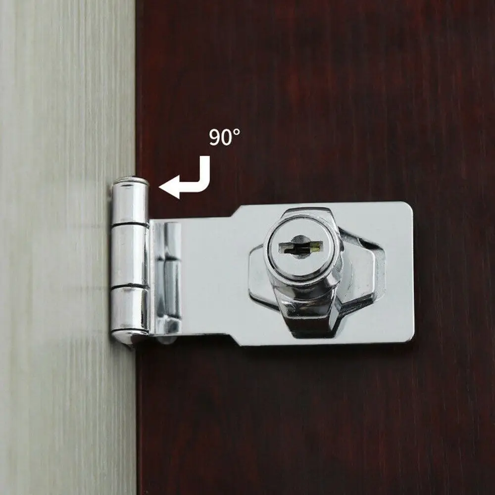 Silver Securit Shed Home Improvement Padlock Locking Staple Cupboard Hasp Garage Lock
