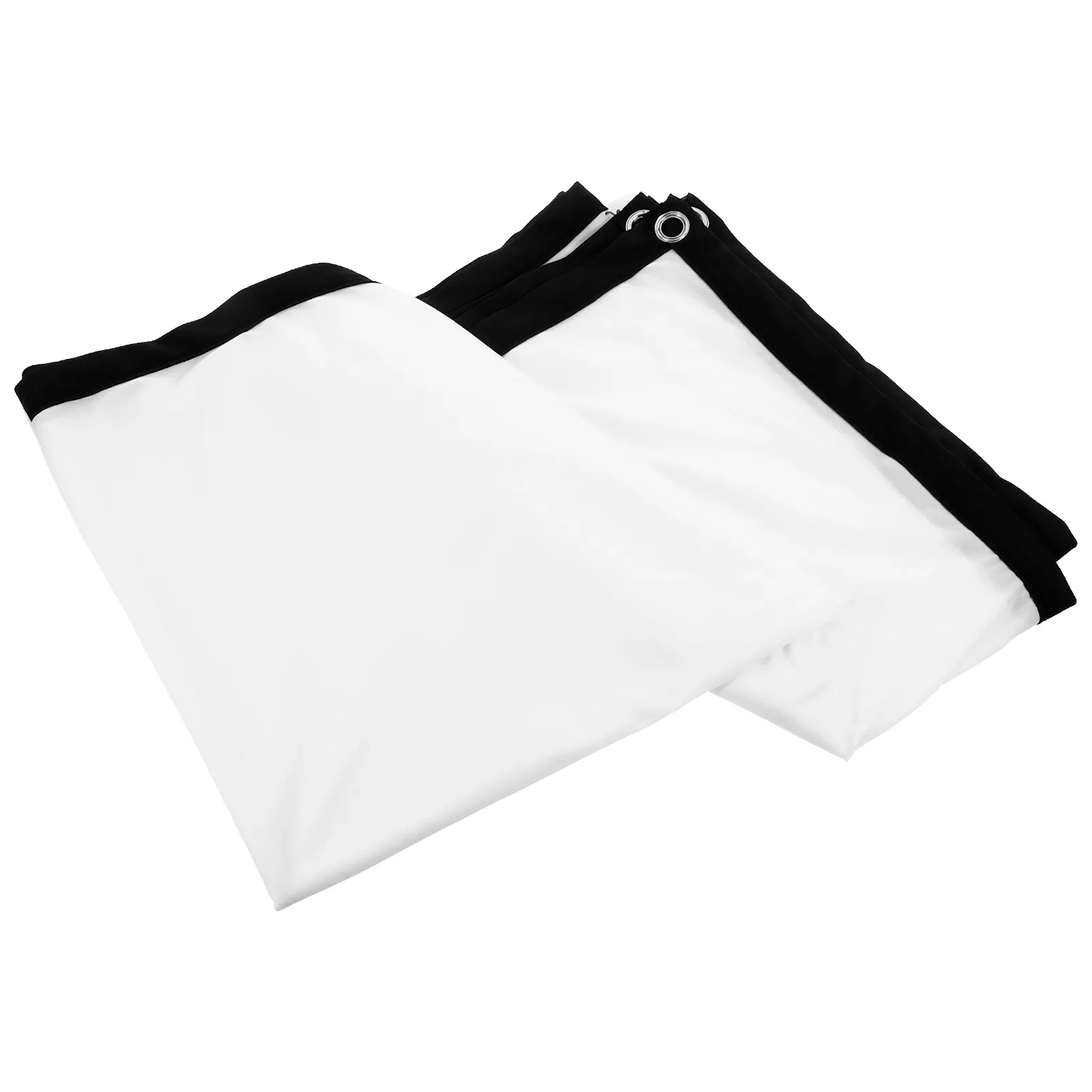 

Portable Projector Screen 100 Inch White Foldable for Indoor Outdoor Classroom Polyester Material