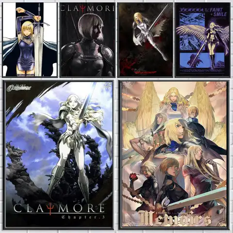 Poster claymore anime-AliExpress