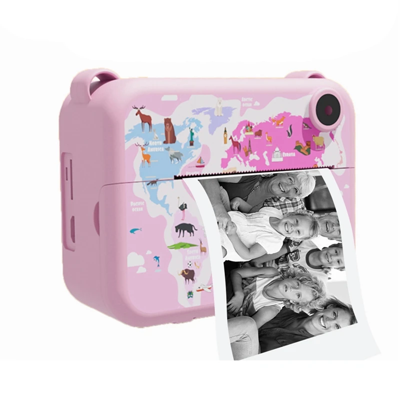 Digital Instant Camera With Print Paper Kids Child Selfie Video Camera Camcorder Camera Toy Gift For Kids