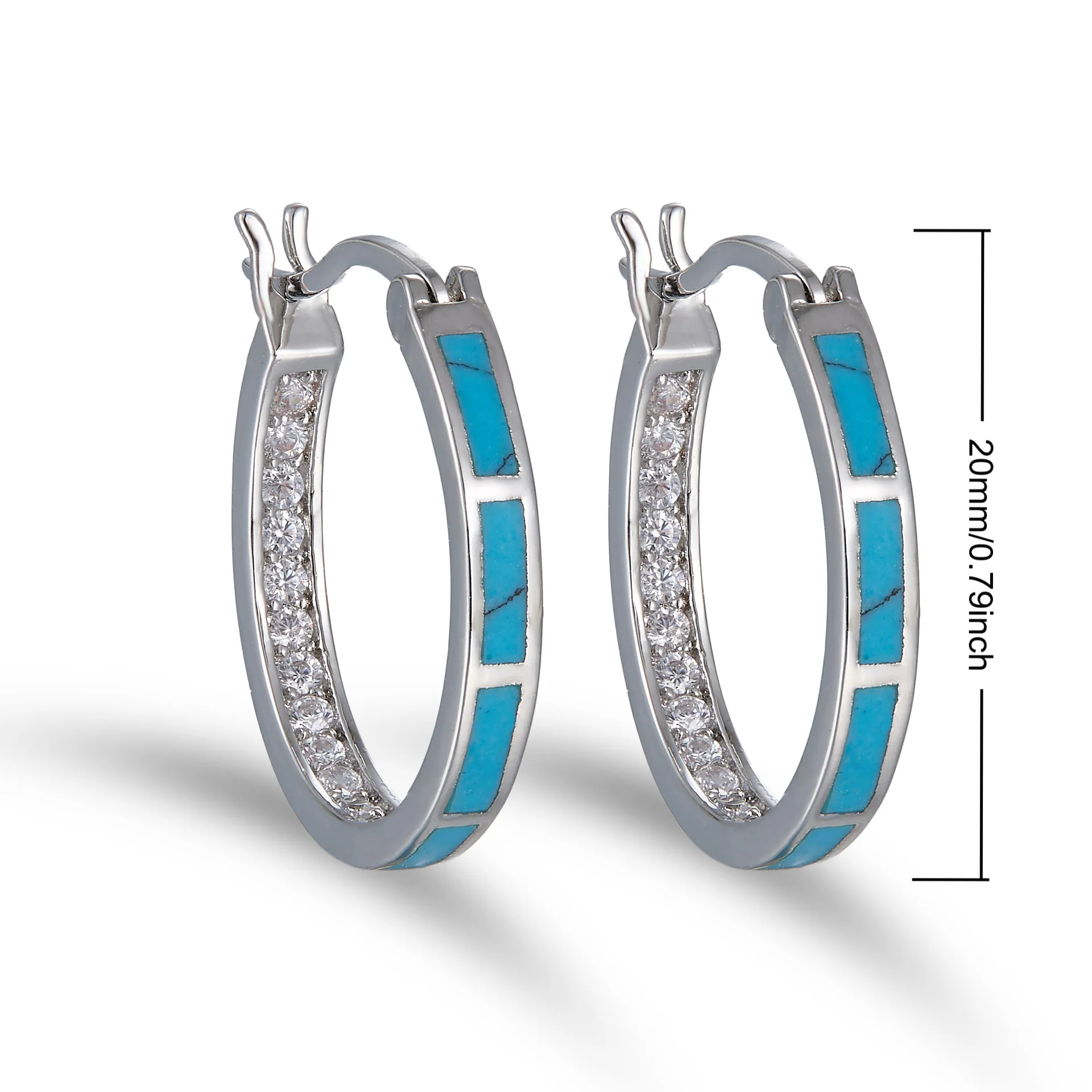 Hypoallergenic Turquoise & Zir - Turquoise Stone Ring 评论和价格
