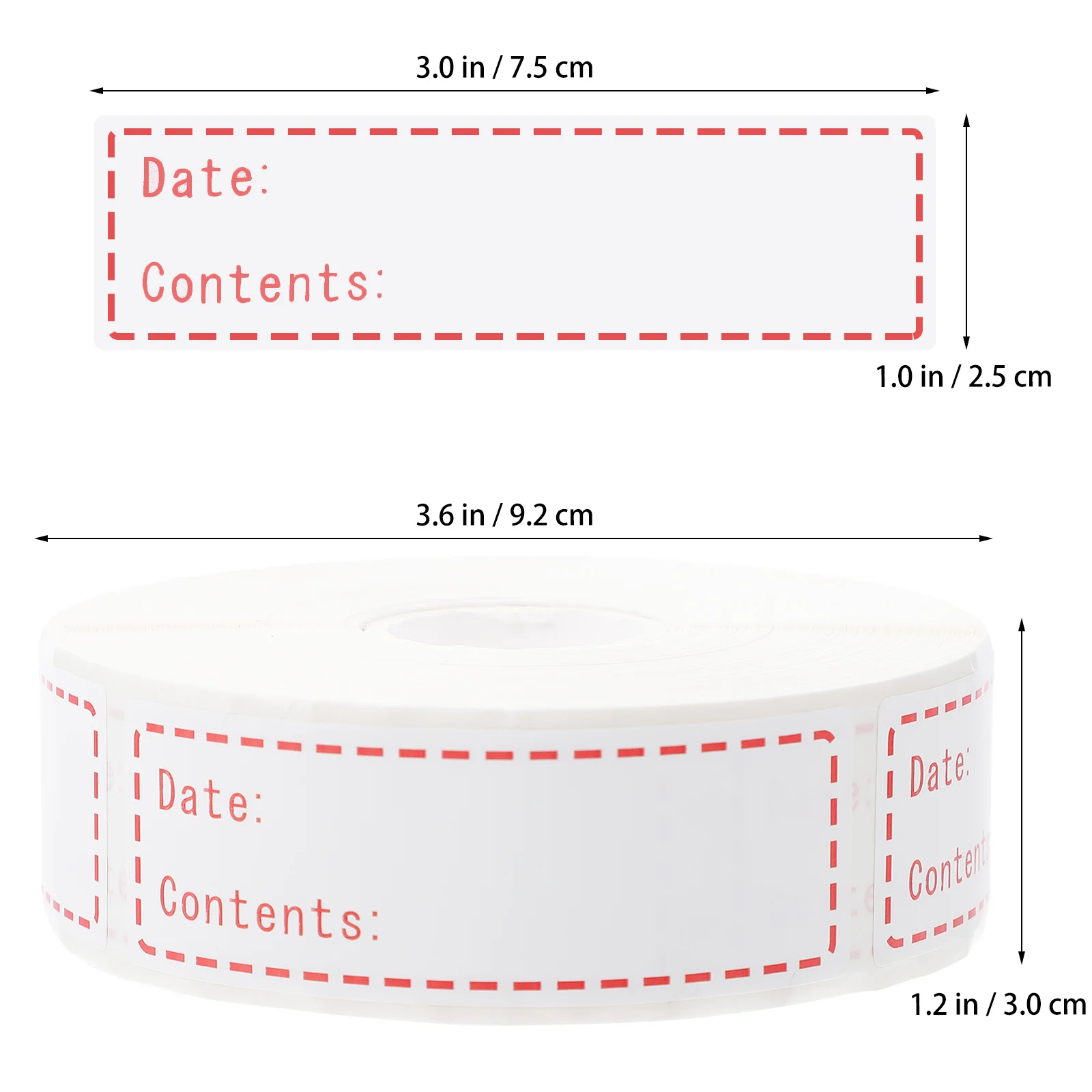 1 Roll Food Storage Labels Waterproof Cold Resistant Date Content Label For Jam Jars Preserving Containers Kitchen Stickers