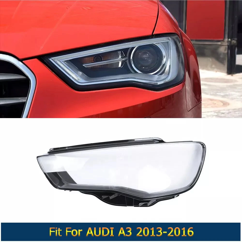 

Крышка передней фары для Audi A3 2013 2014 2015 2016, корпус фары, прозрачный абажур, линза, автомобильные аксессуары, 8 В 0941003