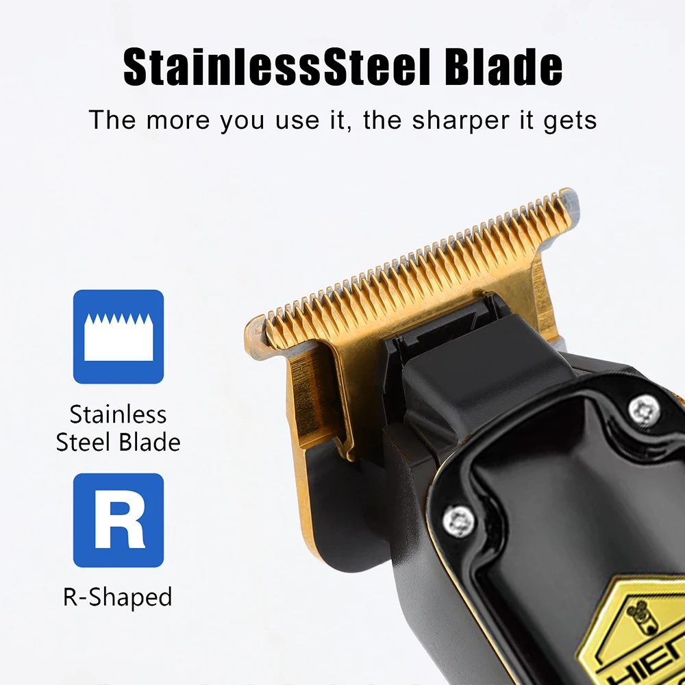 HIENA 헤어 커팅 머신 남성용 USB 충전식 헤어 클리퍼 이발사 남성용 트리머 세트 가정용 전기 면도기에 이상적