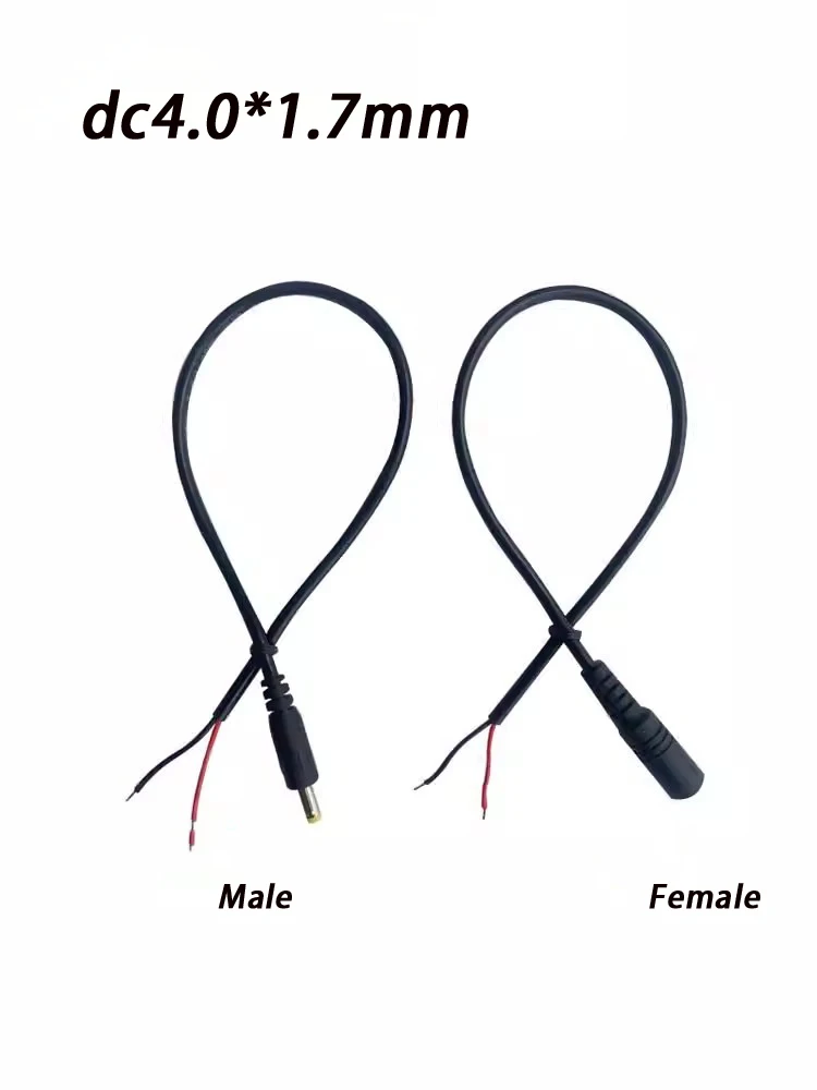 DC4.0*1.7mm Power Cord Male Female All Copper DC adapter Cord Single Plug For extendsion DIY 0.3M 0.5M