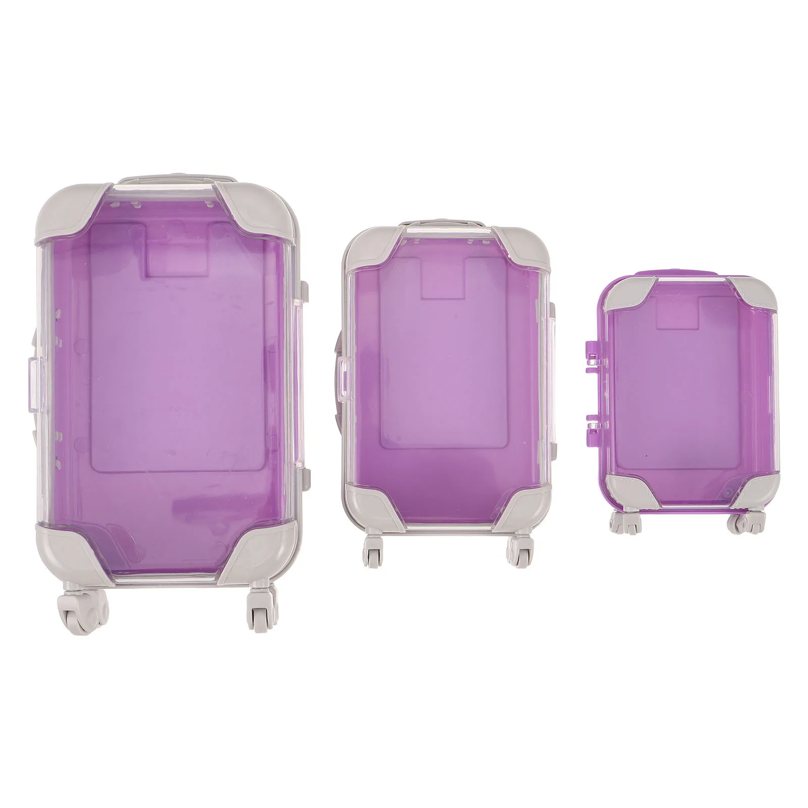 

3Pcs Travel Eyelash Organizer - Spacious False Eyelash Storage Box with Protective Case for on-The-Go Makeup Management Purple