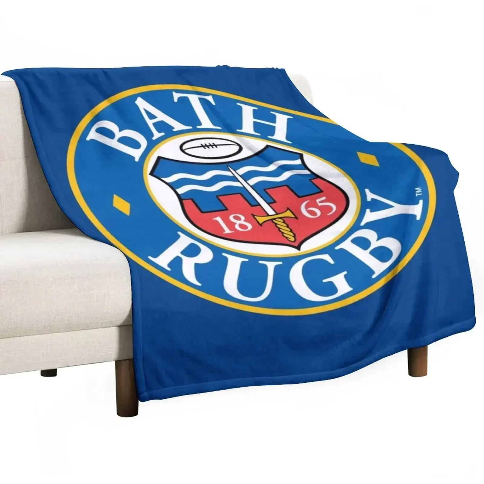 

Bath rugby Throw Blanket Comforter Picnic Multi-Purpose Blankets