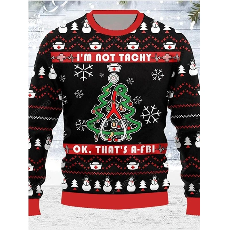

Funny Santa Claus Graphic Ugly Christmas Sweater Fashion Beer Sweatshirts For Women Clothes Xmas Holiday Boy Gift Pullovers Tops