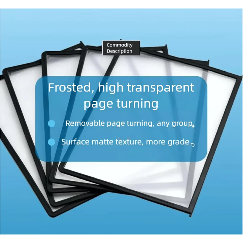 الوجه وثيقة سطح المكتب جيب A4 شطبة 30 درجة عرض على الوجهين واضح ماتي سطح حامل القراءة الترويجية #4