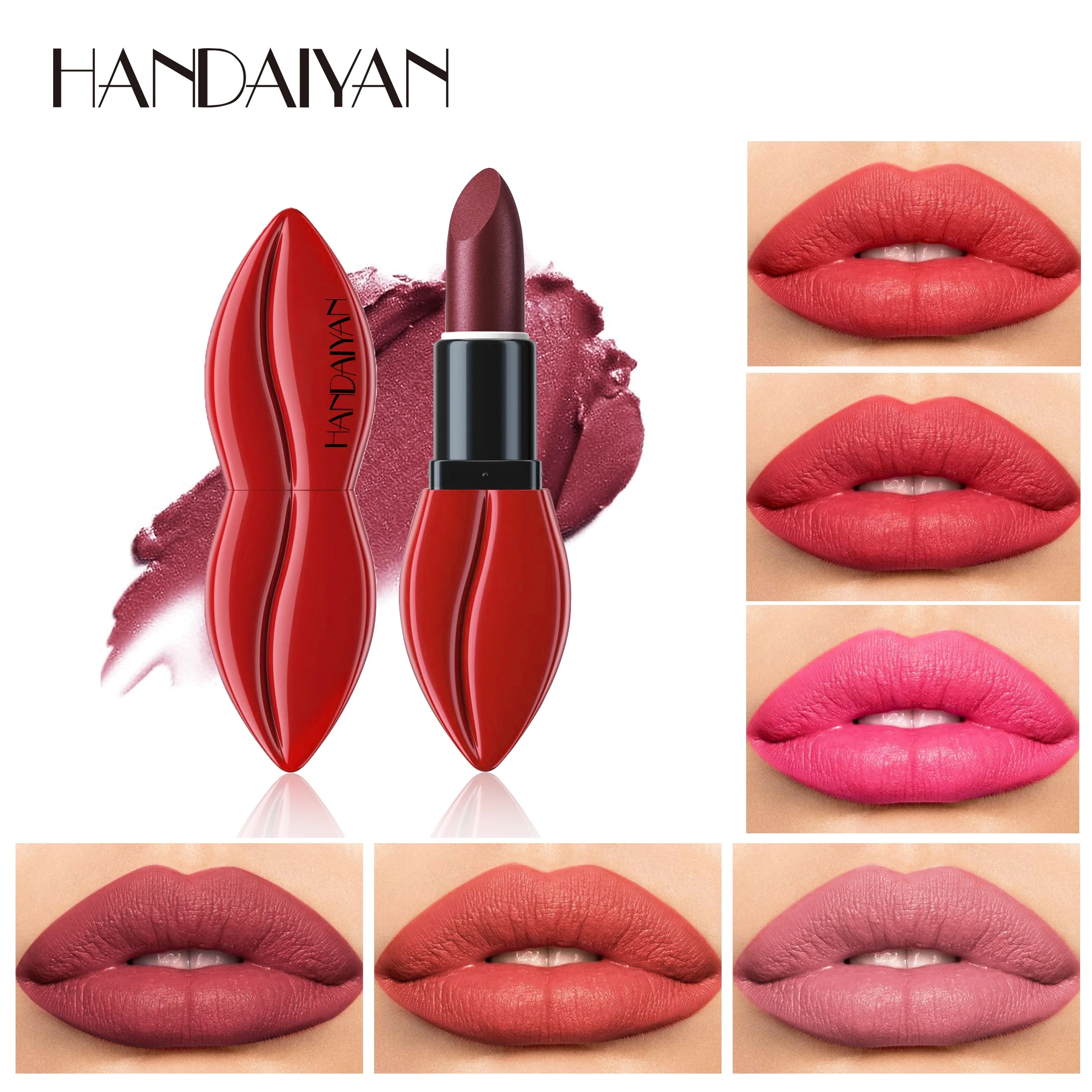 HANDAIYAN-pintalabios líquido para maquillaje, lápiz labial de larga duración, resistente al agua, terciopelo líquido, TTMMBI, Sexy