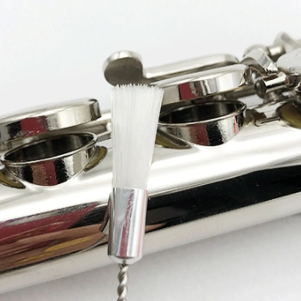 

Flute Cleaning Kit Instrument Tool Saxophone Supply Piccolo Cloth Musical Double-sided Fleece Brush Wind Instruments