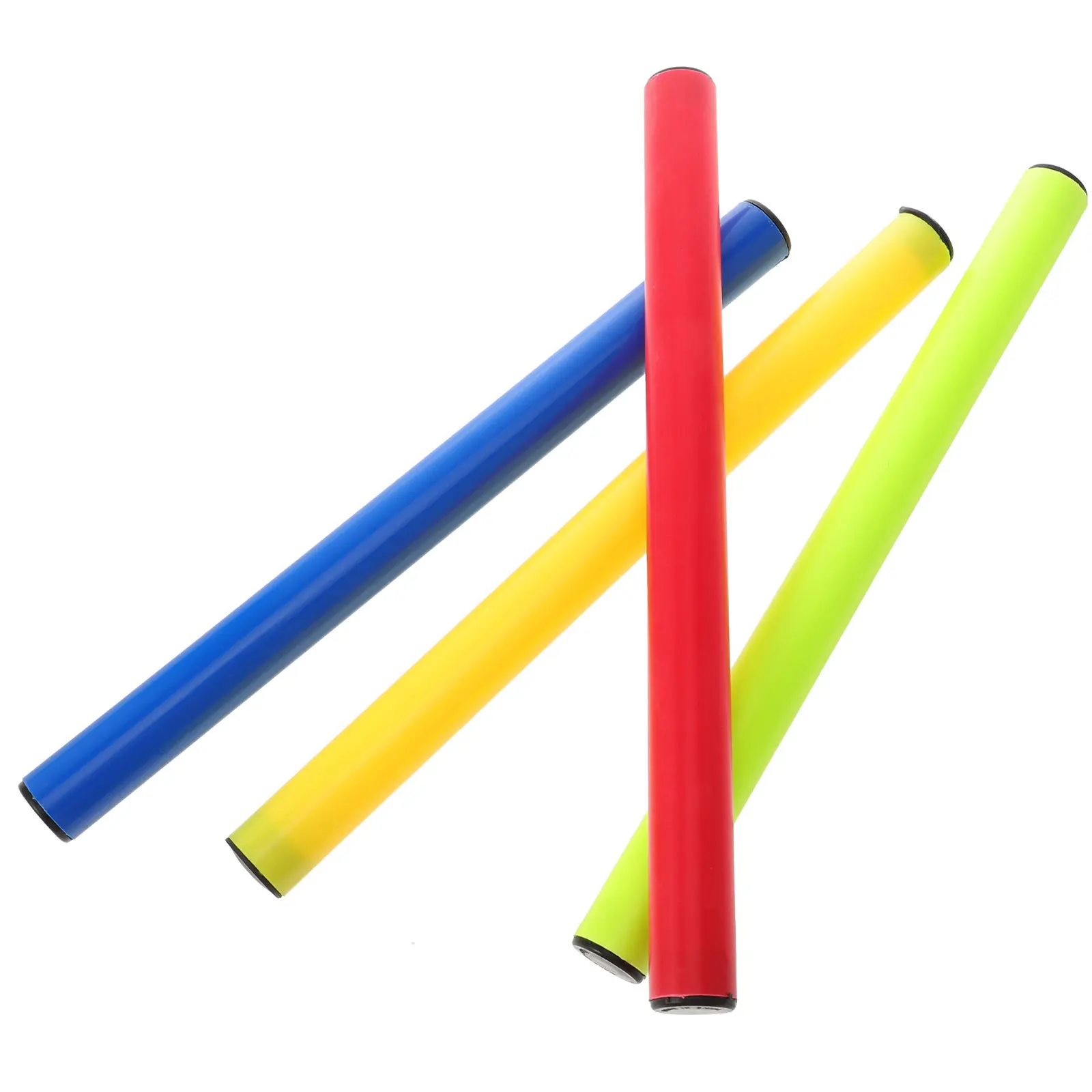 4 قطع من أدوات مسابقة السباق البلاستيكية خفيفة الوزن للأطفال والكبار بحافة ناعمة لون مشرق عشوائي #4