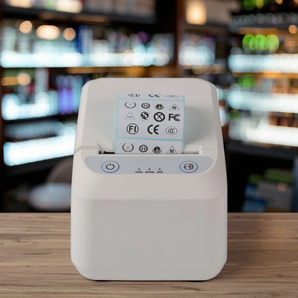 

Принтер этикеток/чеков ATV&UTVHS-E81 80 мм с поддержкой USB, LAN, Wi-Fi и Bluetooth