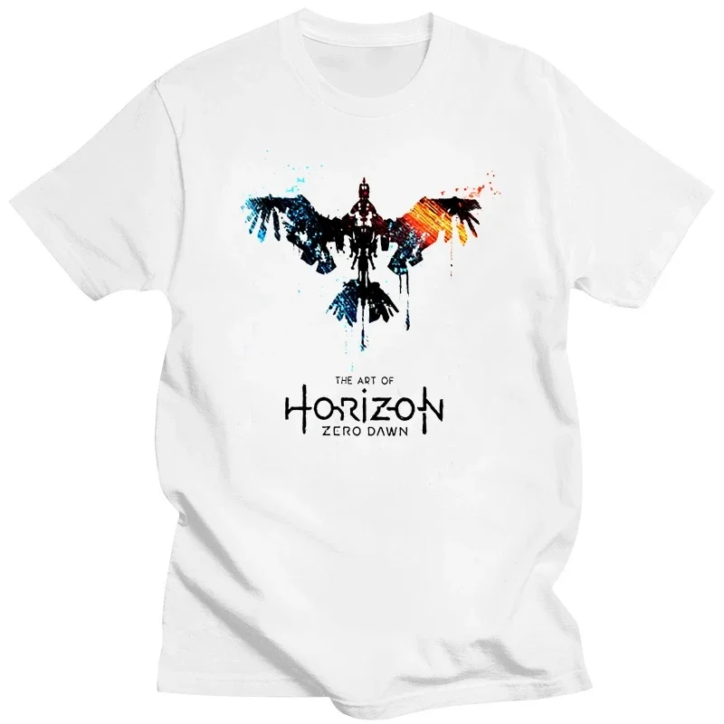 Horizon Zero Dawn White T Shirt  men clothing  harajuku  graphic t shirts  tshirt  streetwear  oversized t shirt  t-shirts