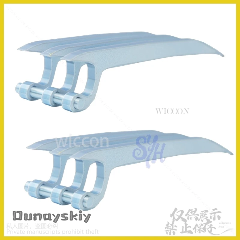 Anime lobo homem cosplay armas falsas 3d ácido polilático fantasia vestido festa dia das bruxas presentes de natal palco mostrar adereços rsi