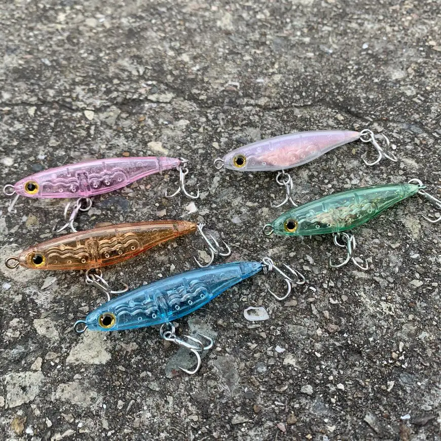 Haimaluo Golden Ball Mini Micro Fishing Lures 55mm 3.5g Slow Sinking Pencil Rock Fishing Darting Hard Baits Japan Wobblers Tackl