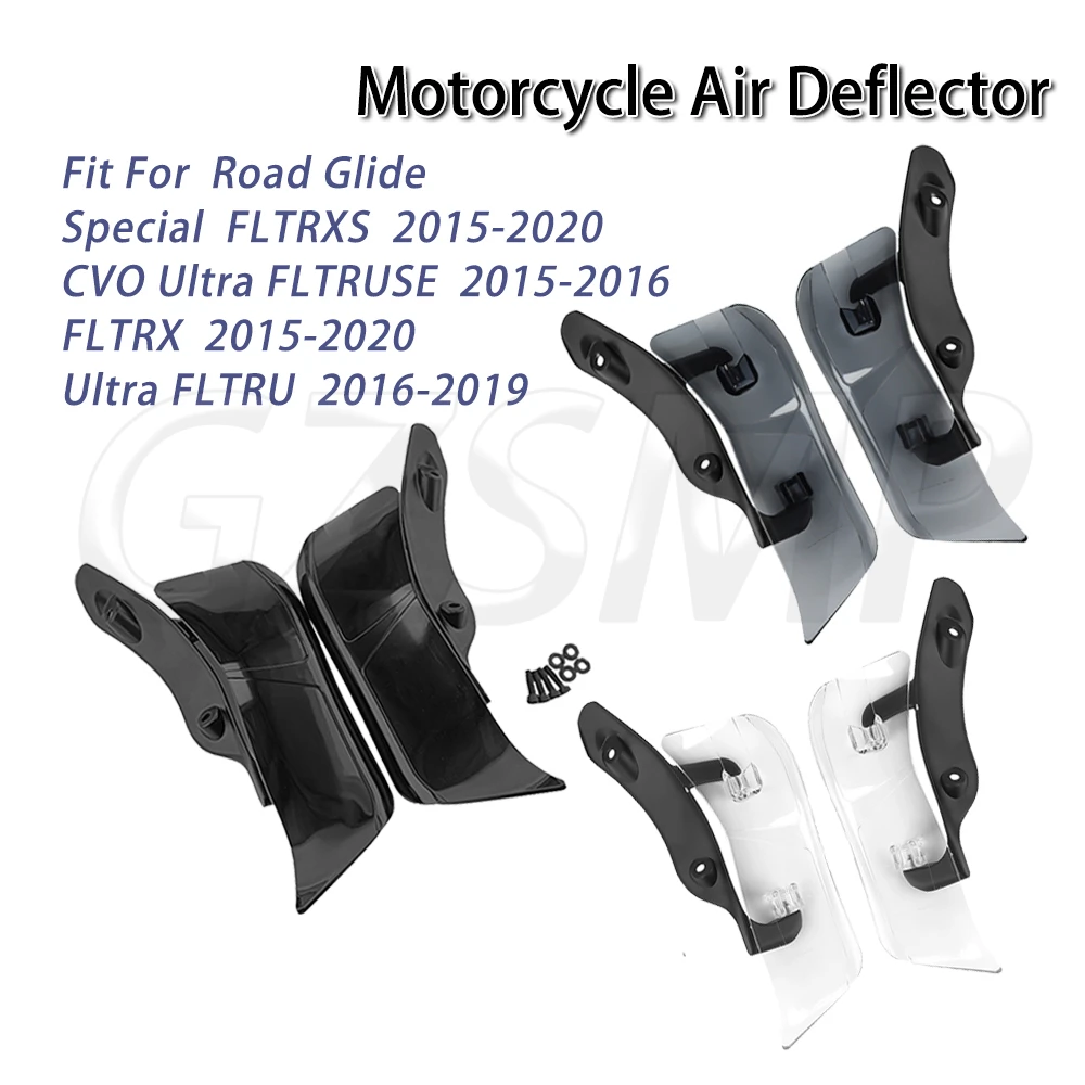 

Fit for Harley Road Glide 2015-2020 FLTRX FLTRXS FLTRUSE Motorcycle Adjustable Upper Batwing Fairing Air Wind Deflectors