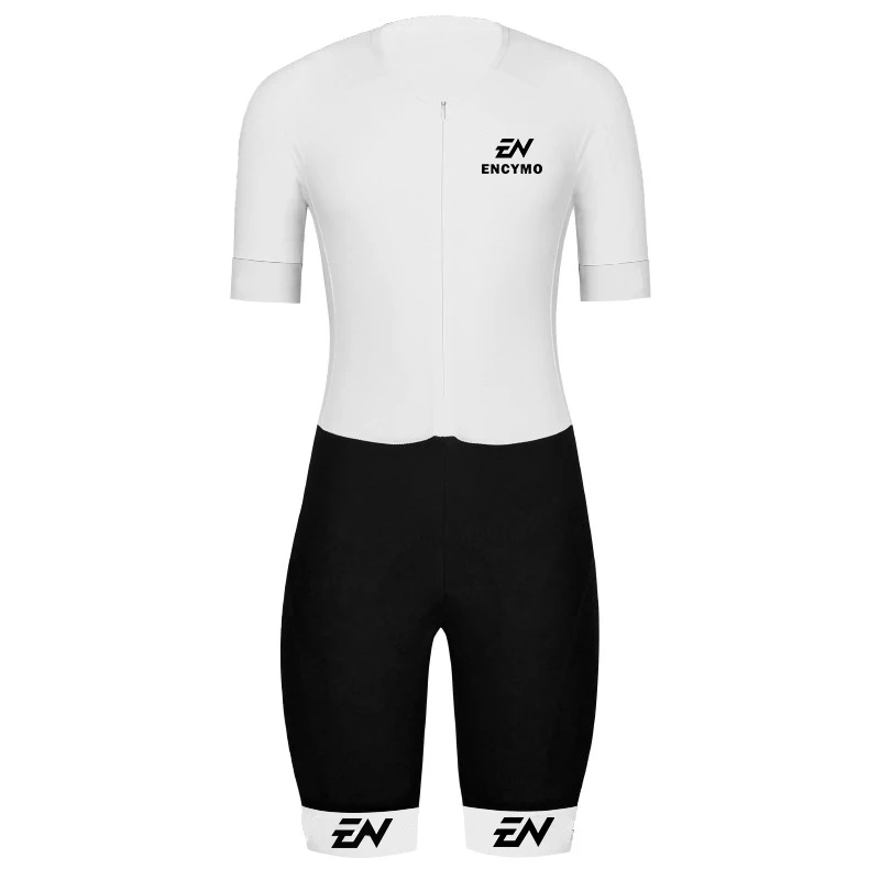 

ENCYMO Cycling Skinsuit Trisuit Men Triathlon MTB Bike Clothing Breathable Racing Bicycle Wear Jumpsuit One Piece