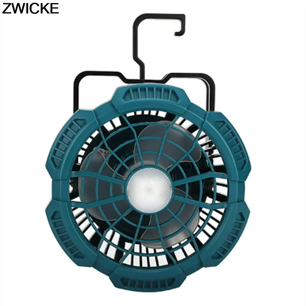 Imagem -04 - Multifunções Portátil Camping Fan Ventilador ao ar Livre com Luzes Led Controle Remoto Apto para Makita 14.418v Li-ion Battery